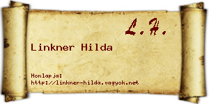 Linkner Hilda névjegykártya